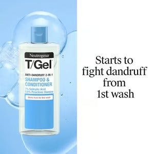 Neutrogena T-Gel 2 in 1 Anti Dandruff Shampoo And Conditioner 250ml