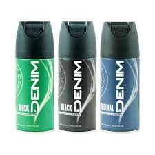Denim 24h Deodorant Body Spray 100g - Black