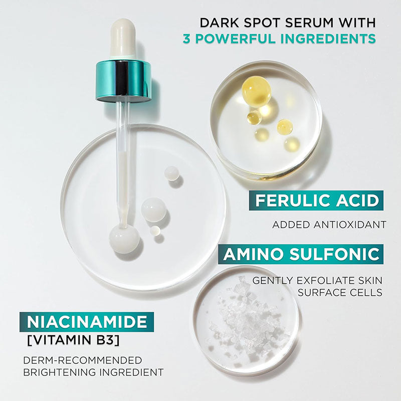 L’Oréal Paris Bright Reveal 12% [Niacinamide + Amino Sulfonic + Ferulic] Dark Spot Serum – 30ml