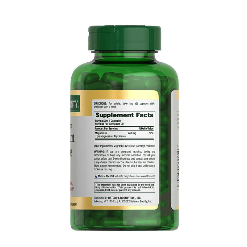 Nature’s Bounty High Absorption Magnesium Glycinate 240mg
