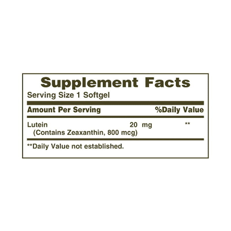 Nature’s Bounty Lutein 20mg