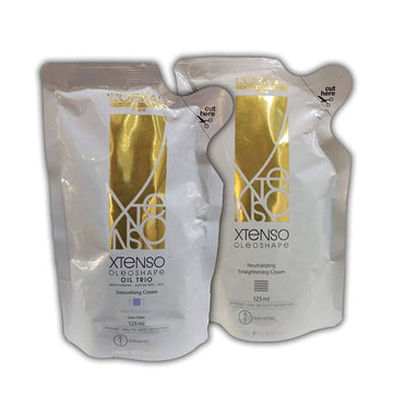 L’Oréal Paris Professional Xtenso Oil Trio ( Resistant Hair) Straightening Cream 125ml + Neutralizing Straightning Cream 125ml