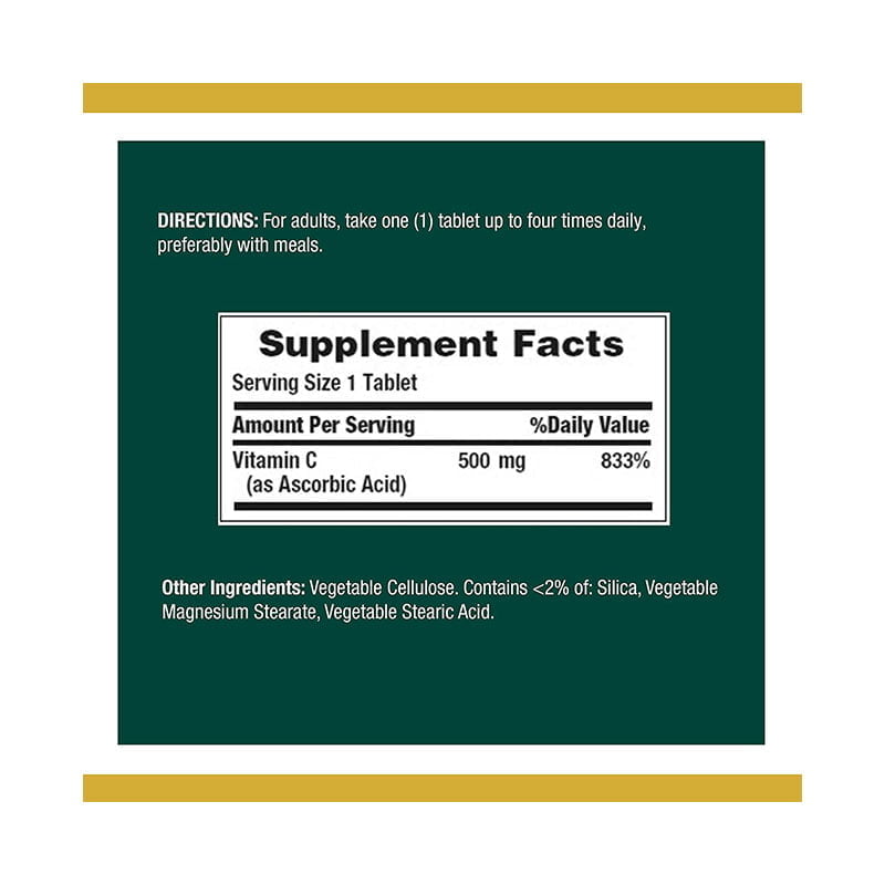 Nature’s Bounty Vitamin C 500mg