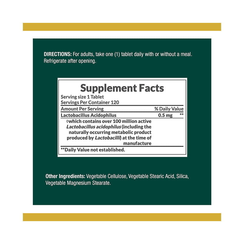 Nature’s Bounty Acidophilus Probiotic