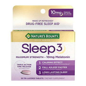 Nature’s Bounty Sleep3 Tri-Layer Melatonin 10mg