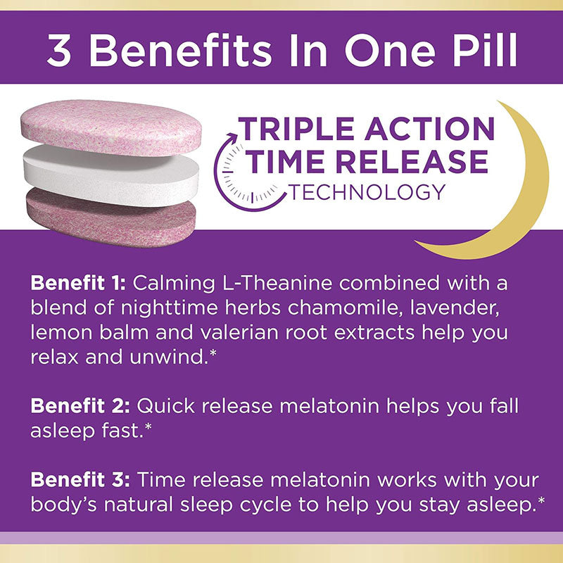 Nature’s Bounty Sleep3 Tri-Layer Melatonin 10mg