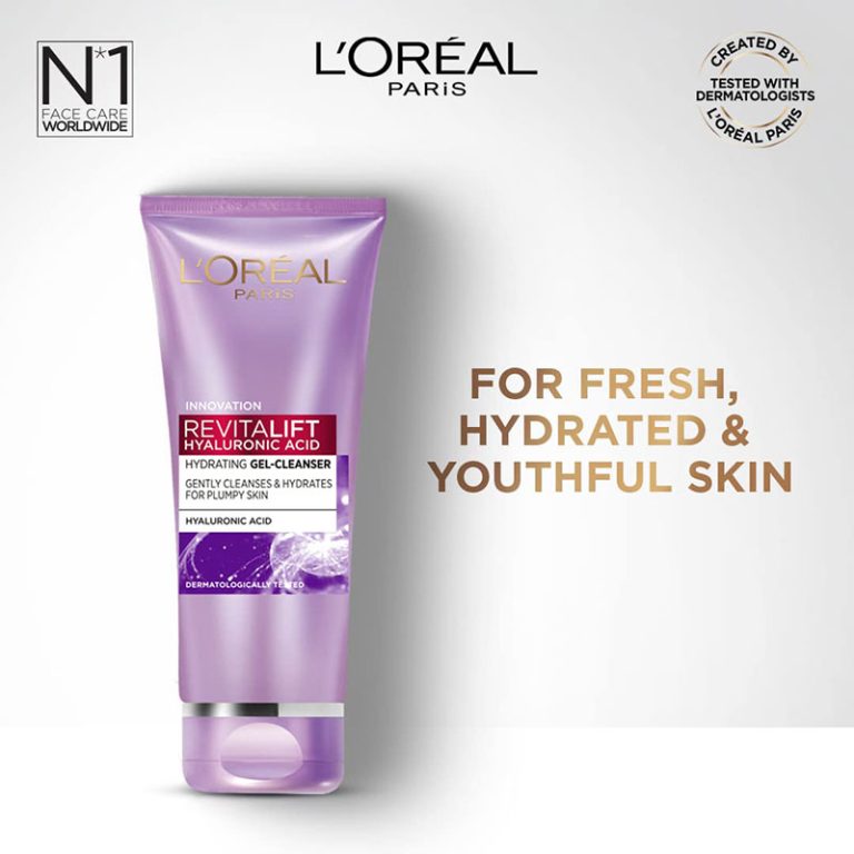 L’Oreal Revitalift Hyaluronic Acid Hydrating Gel Cleanser – 100ml