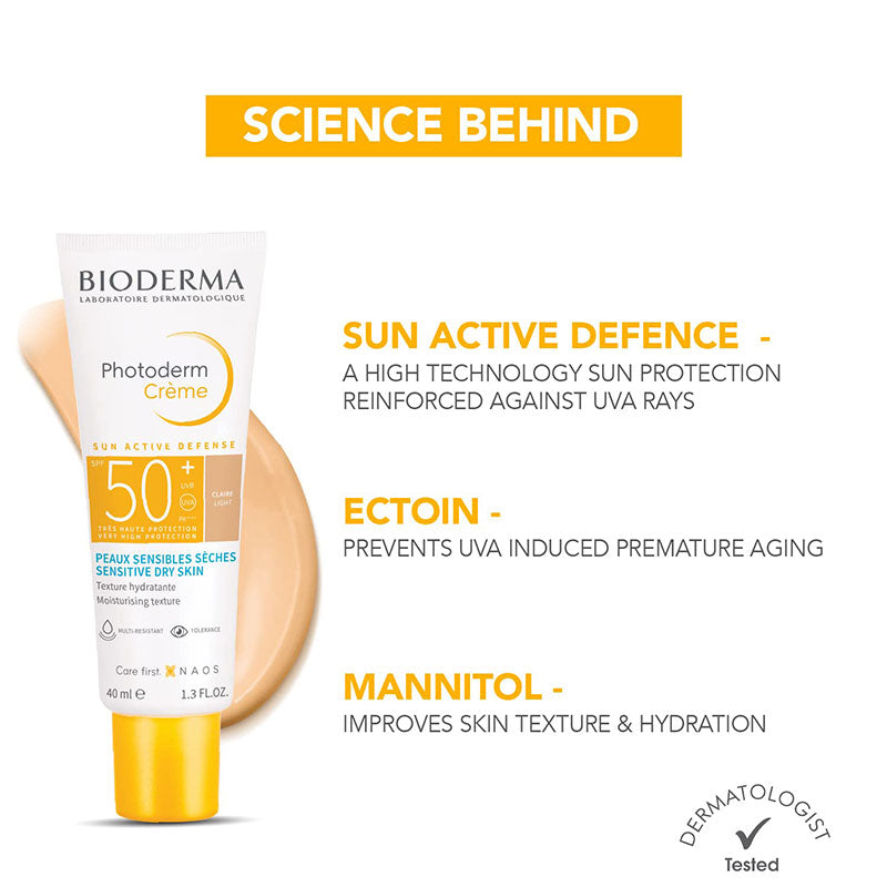 Bioderma Photoderm Creme Teinte Claire SPF 50+ Sunscreen