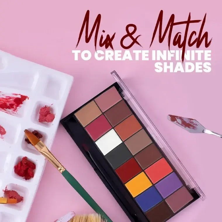 Mars Cosmetics Infinity Demi-Matte Lip Palette #02 (16 Colors)