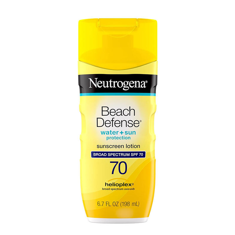 Neutrogena Beach Defense Water + Sun Protection Sunscreen Lotion Broad Spectrum Spf 70 – 198ml
