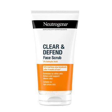 Neutrogena Clear & Defend 2% Salicylic Acid Face Scrub – 150ml