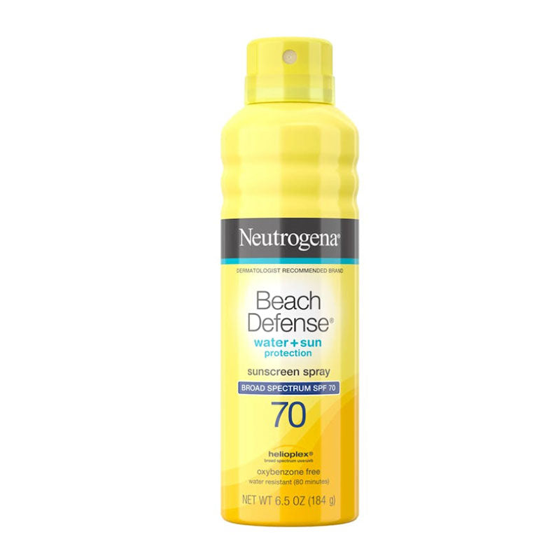 Neutrogena Beach Defense Water + Sun Protection Sunscreen Spray Broad Spectrum SPF 70 – 184g