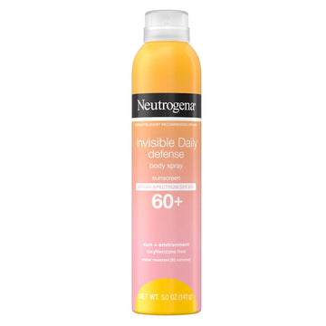 Neutrogena Invisible Daily Defense Body Spray Sunscreen Broad Spectrum Spf 60+ (141gm)