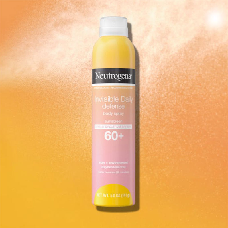 Neutrogena Invisible Daily Defense Body Spray Sunscreen Broad Spectrum Spf 60+ (141gm)
