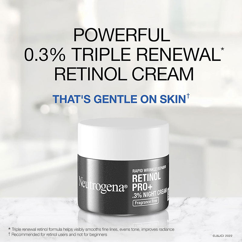 Neutrogena Rapid Wrinkle Repair Retinol Pro+ .3% Night Cream – 48gm