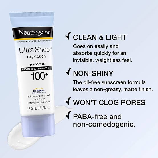 Neutrogena Ultra Sheer Dry Touch Sunscreen SPF 100+ (88ml)