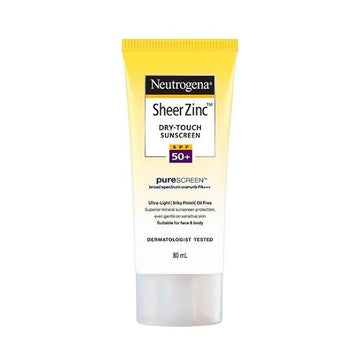 Neutrogena Sheer Zinc Dry Touch Sunscreen SPF50+ (80ml)