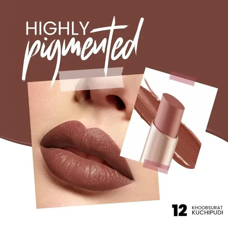 MARS Creamy Matte Lipstick #12 Khoobsurat Kuchipudi (3.2gm)