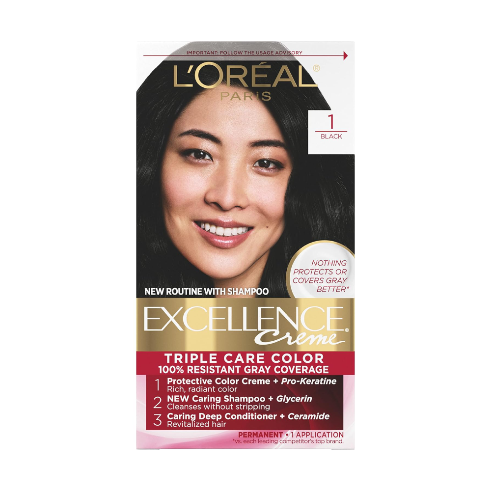 Loreal Excellence Creme Hair Color 1 Black