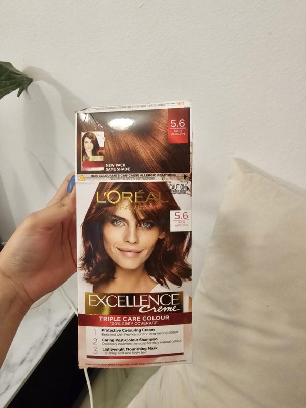 Loreal Excellence Creme Hair Color 5.6 Natural Rich Auburn Red