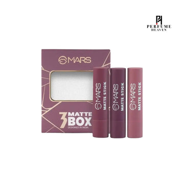 Mars Cosmetics Matte Box Set of 3 Lipsticks #03 Plum (20gm)
