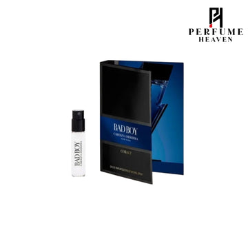 Carolina Herrera Bad Boy Cobalt Eau De Parfum Vial Spray For Men 1.5 ml