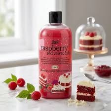 Boots Raspberry Red Velvet Cake 3-in-1 Shower Gel, Bubble Bath & Shampoo 500ml