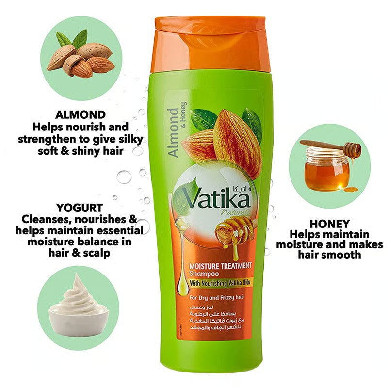 Dabur Vatika Naturals Moisture Treatment Shampoo With Almond and Honey 400ml