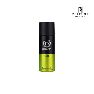Denver Black Code Deodorant Body Spray 150ml - Vibe