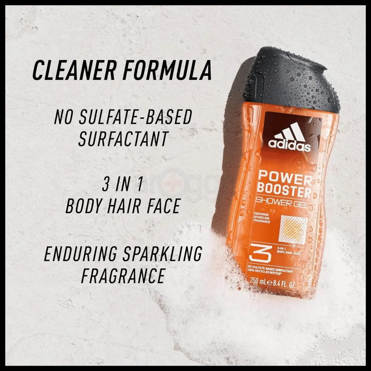 Adidas 3 in 1 Power Booster Men Shower Gel 400ml
