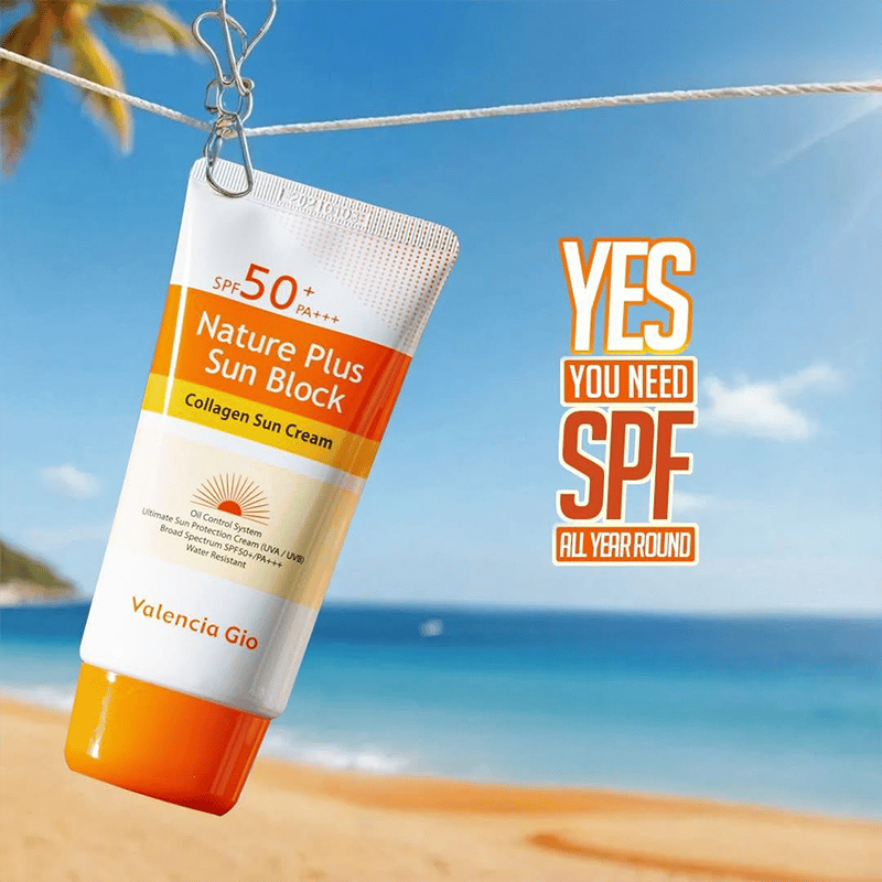 Valencia Gio Nature Plus Sun Block Collagen Sun Cream SPF 50+ - 70ml