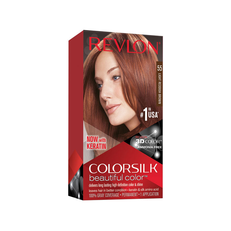 Revlon Colorsilk Beautiful Hair Color - 55 Light Reddish Brown