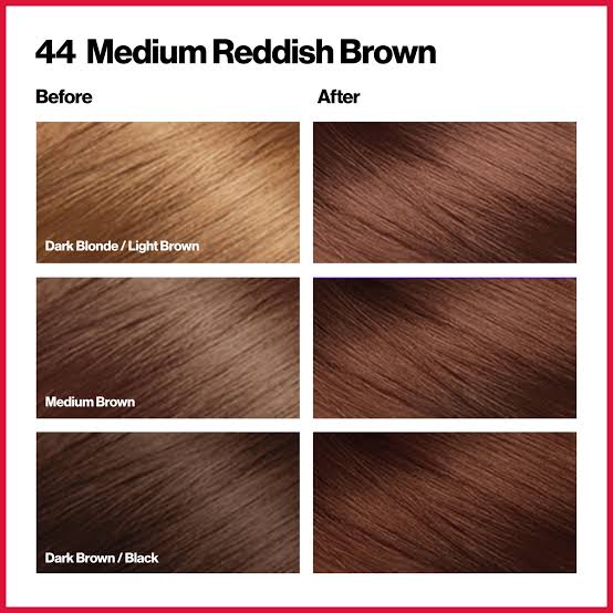 Revlon Color Silk beautiful hair Color 44 Medium Redish Brown