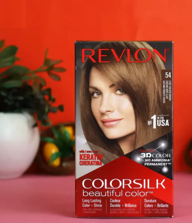 Revlon Color Silk Beautiful Hair Color 54 LIGHT GOLDEN BROWN