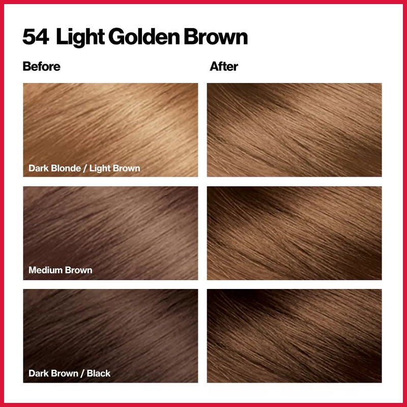 Revlon Color Silk Beautiful Hair Color 54 LIGHT GOLDEN BROWN