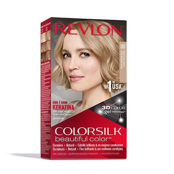 Revlon ColorSilk Beautiful Color 80 Light Ash Blonde
