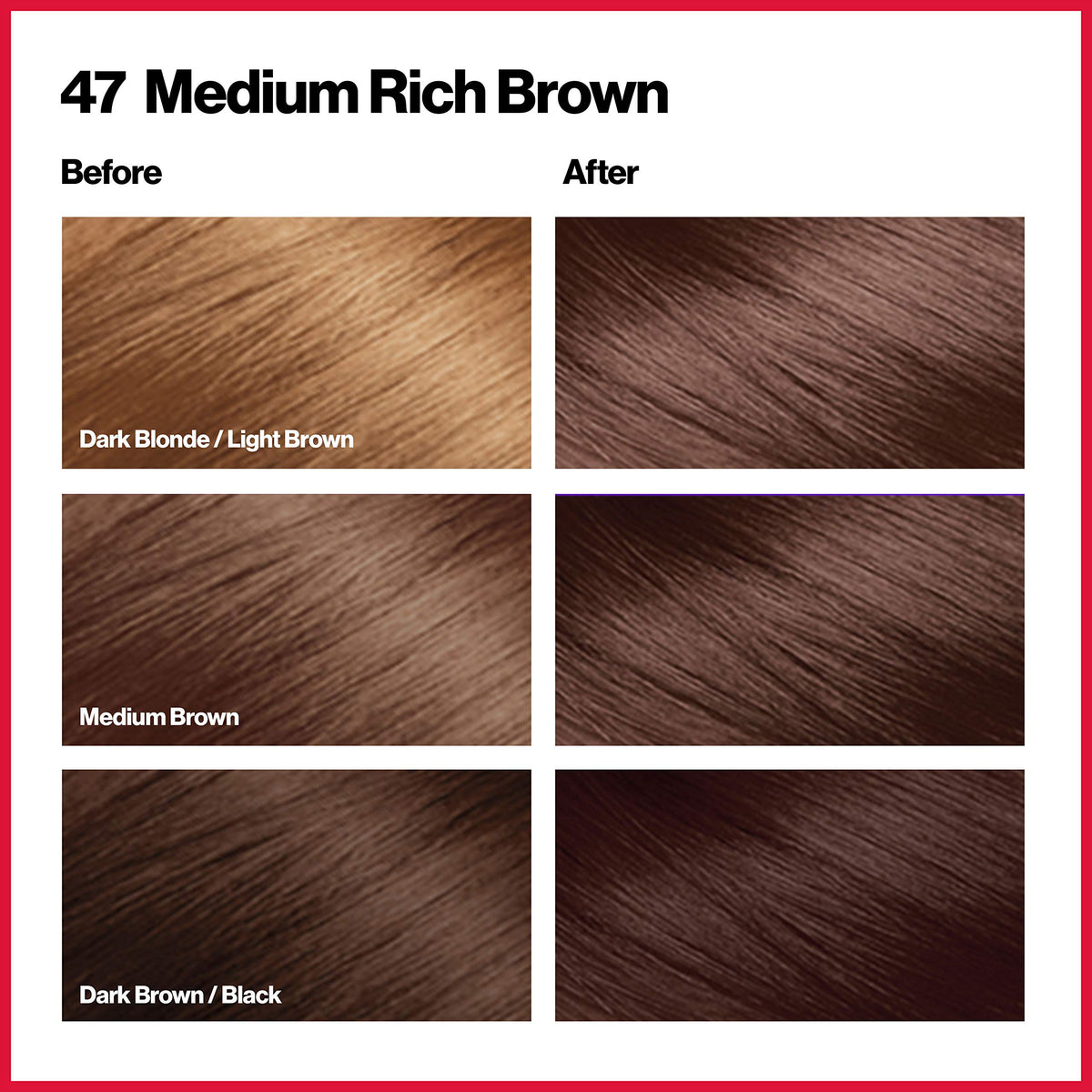 Revlon Colorsilk Beautiful Hair Color 47 Medium Rich Brown