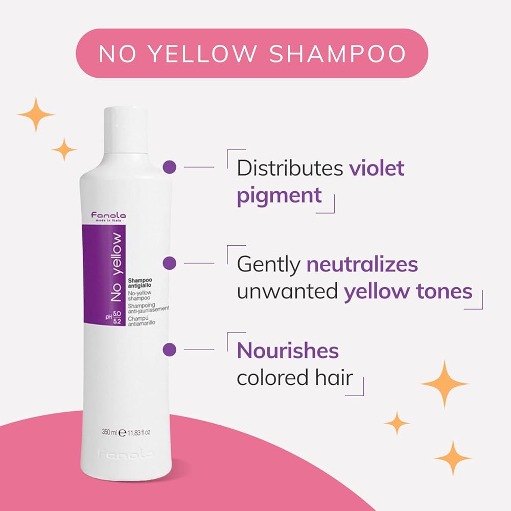 Fanola No Yellow Shampoo for Unisex 350ml