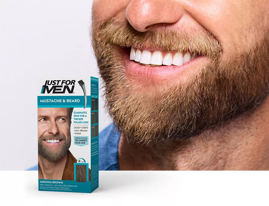 Just for Men Color Gel Mustache & Beard M-35 Medium Brown
