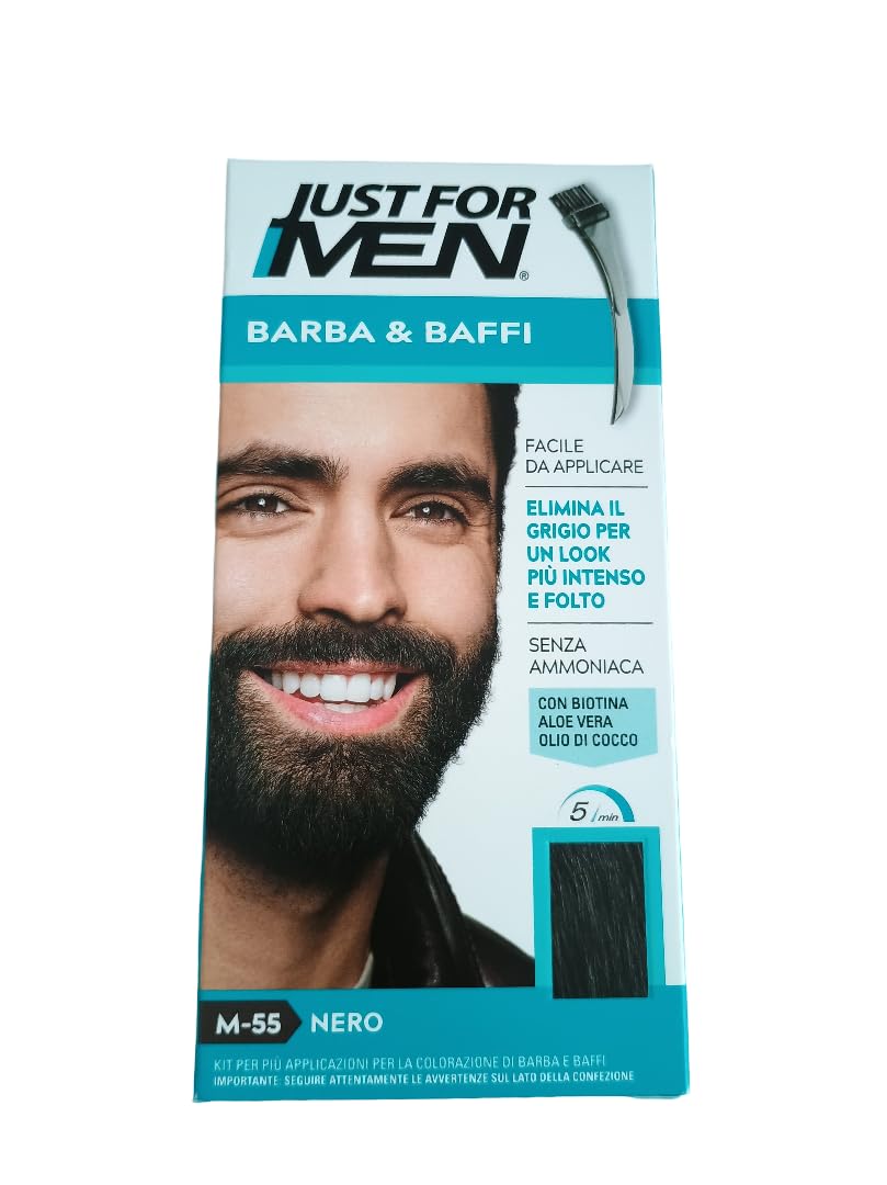 Just for Men Color Gel Mustache & Beard M-55 Real Black