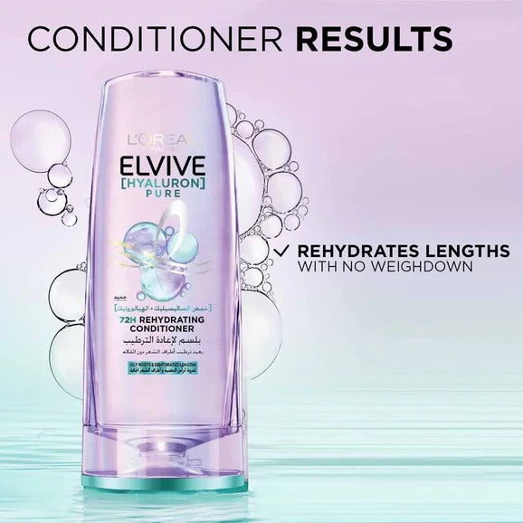 L'Oreal Paris Hydra Pure 72h Rehydrating Conditioner 360ml