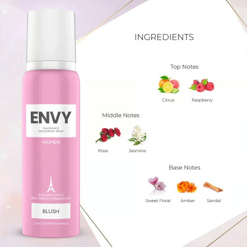 Envy Fragrance Deodorant Spray For Women 120ml - Blush