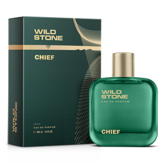 Wild Stone Chief Perfume for Men, 100ml| Luxury Eau De Parfum | Long-Lasting Fragrance | Best Gift for Him l Premium Perfume for Men l Infused with Aquatic and Woody Notes