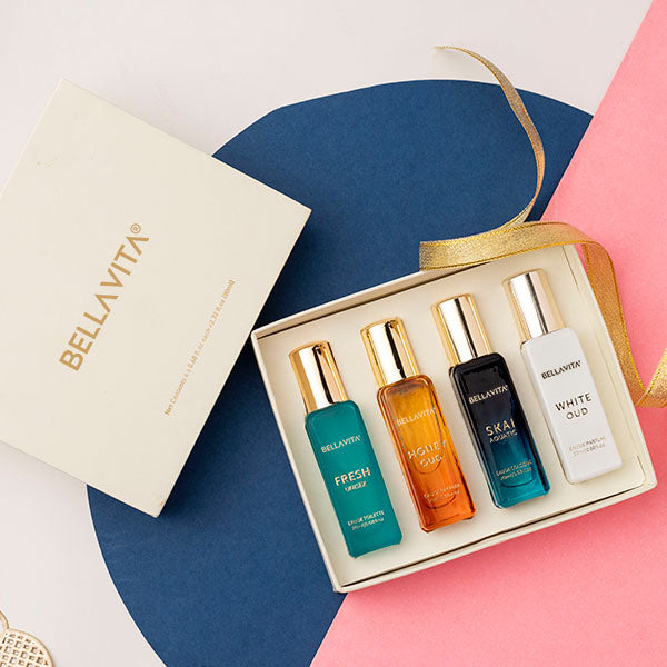 Bella Vita Organic Unisex Luxury Perfume Gift Set 4x20 ML For Men & Women