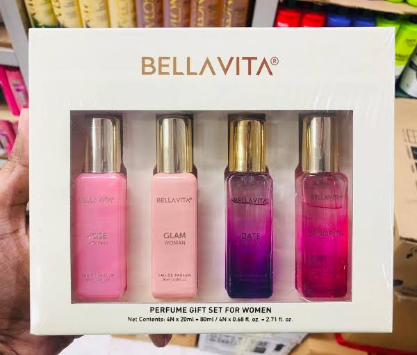 Bella Vita Luxury Perfume Gift Set For Women (20 Ml X 4)