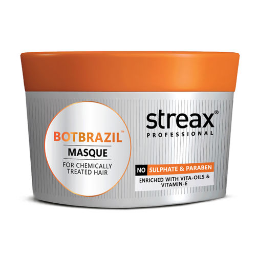 Streax Professional BotBrazil Hair Masque for Chemically Treated Hair with Vita Oils & Vitamin E (200 ml)