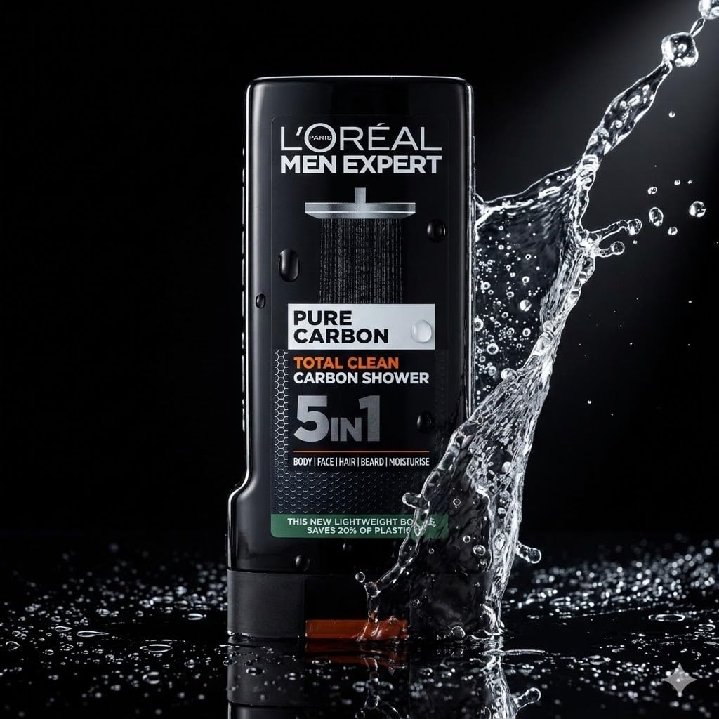 L'Oréal Men Expert Pure Carbon 5-in-1 Shower Gel 300ml