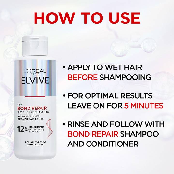 L’Oréal Paris Elvive 12% Bond Repair Pre-Shampoo Treatment – 200ml