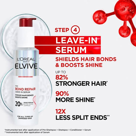 L’Oréal Paris L’Oreal Elvive Bond Repair Leave In Serum For Damaged Hair – 150ml