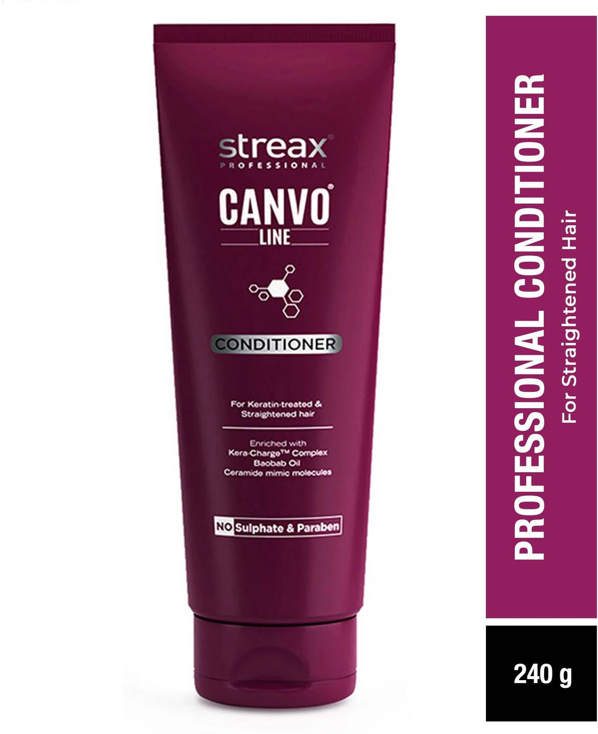 Streax Professional Canvo Line Conditioner Keratin-Treated & Straightened Hair 240g